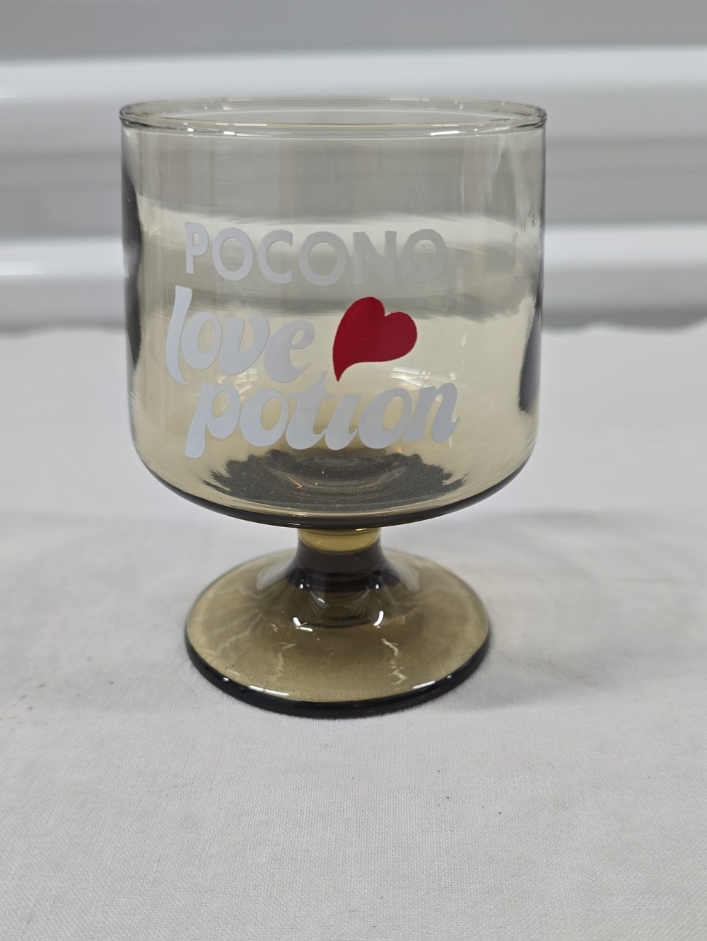 Love Potion Amber Glass Goblet